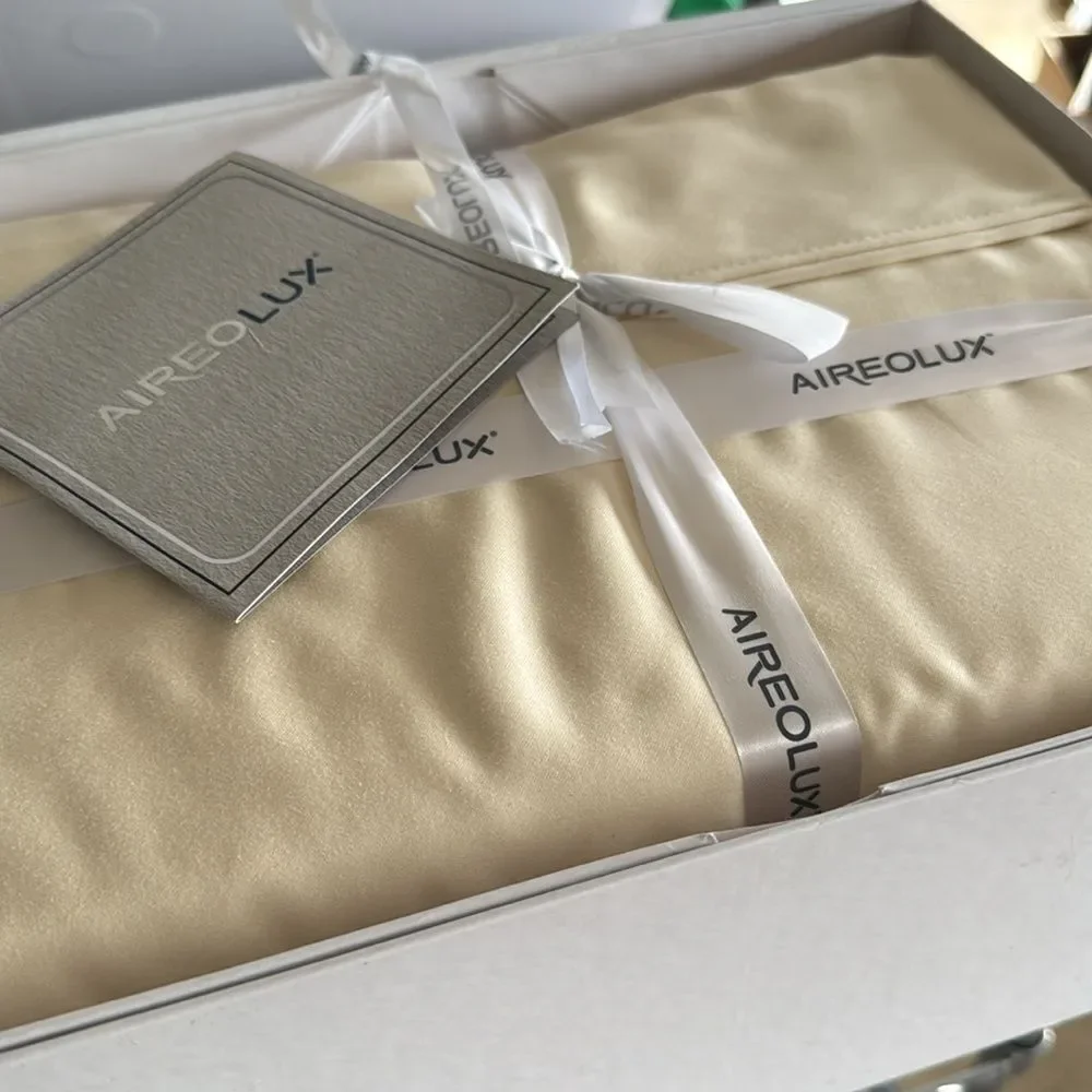 AIREOLUX Egyptian Cotton Queen Size‎ Sheets Set 1000 TC Count Sateen Luxury